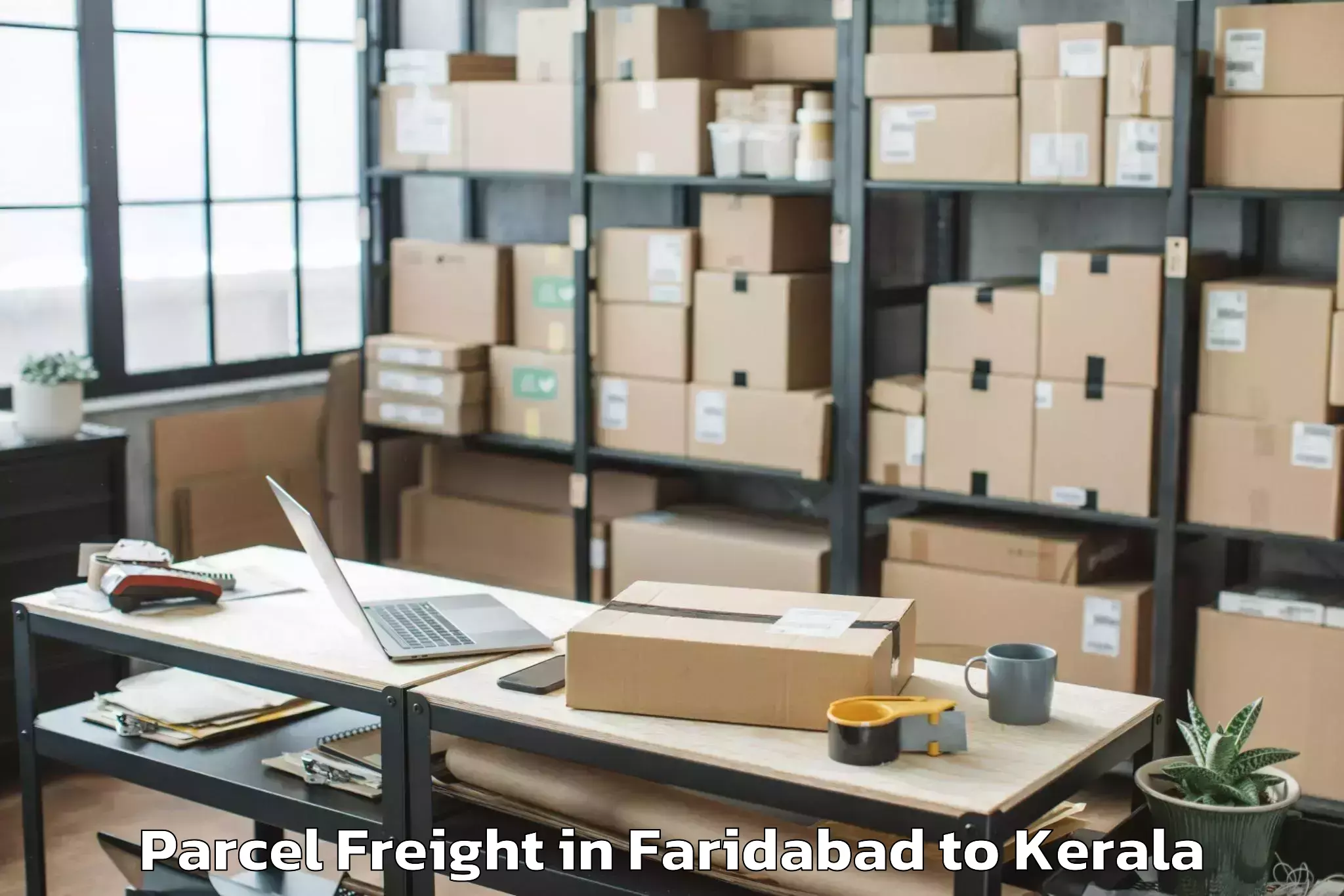 Reliable Faridabad to Kollam Parcel Freight